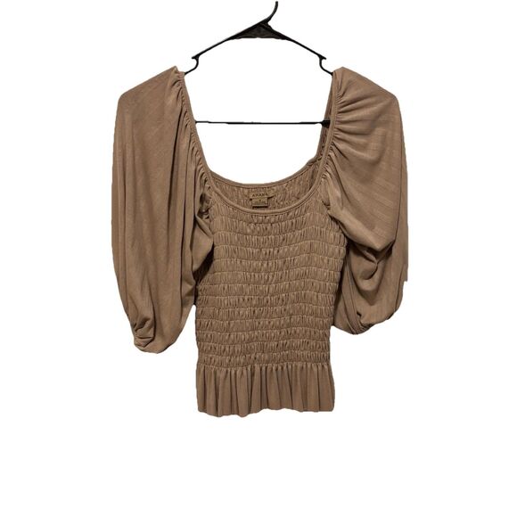 Women’s Anama Ruched Ruffle Blouse Size M - Picture 1 of 5